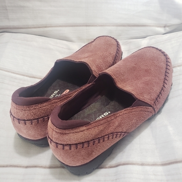 Skechers Relaxed Fit Biker Alumni Plum Slip On Sneaker Shoes Womens Size 7 - Picture 5 of 10